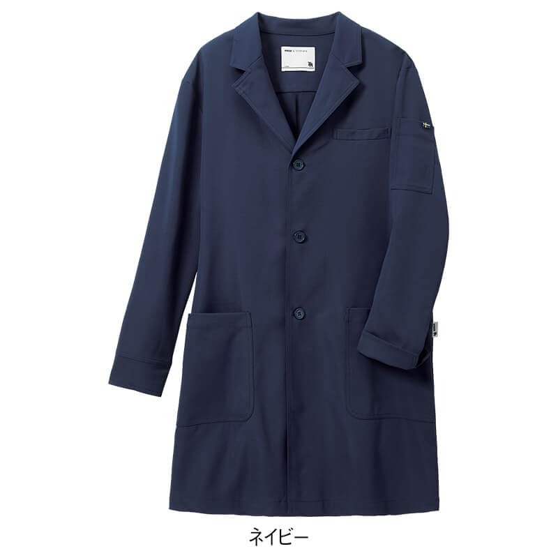 アンファミエ 白衣 レディース メンズ 長袖 コート 診察衣 ドクター