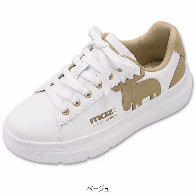 アンファミエ ナースシューズ 疲れにくい 3E 幅広 [moz モズ] 厚底