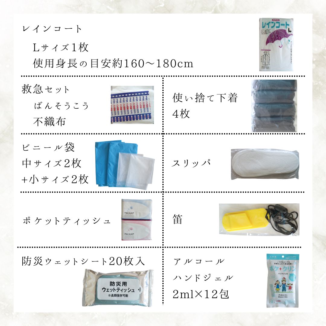 防災セット 非常用持ち出し袋 27点セット 1人用 メール便不可 即