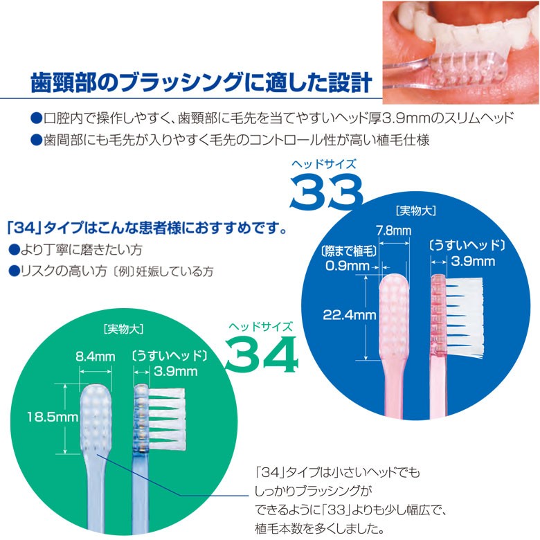 LION（ライオン） 歯ブラシ DENT.EX スリムヘッド2 4本入り メール便可