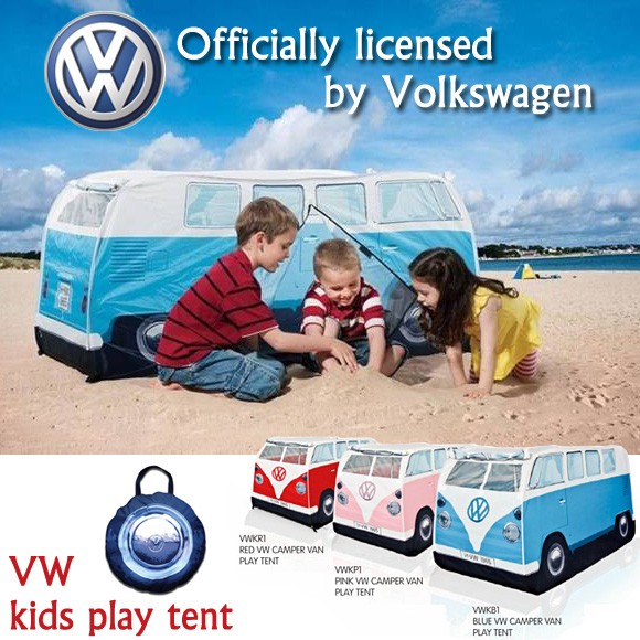 VW キッズプレイテント　Volkswagen公認グッズ,ギフト・プレゼントにも最適！フォルクスワーゲン キッズプレイテント,組立簡単なポップアップテント！キャリーケース付き！