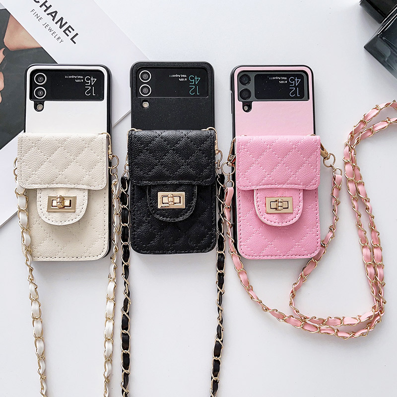 Galaxyスマホショルダーケース カード収納 ストラップ Galaxy Z Flip4