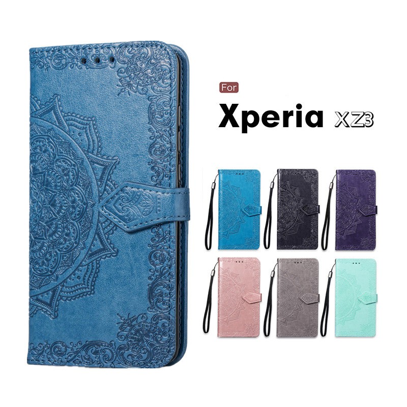 Sony Xperia Xz3 So 01l ケース Sov39 ケース 手帳型 花柄 人気エクスペリアxz3カバー 手帳エクスペリアxz3ケース 高級 Puレザーxperia Xz3 手帳型ケース