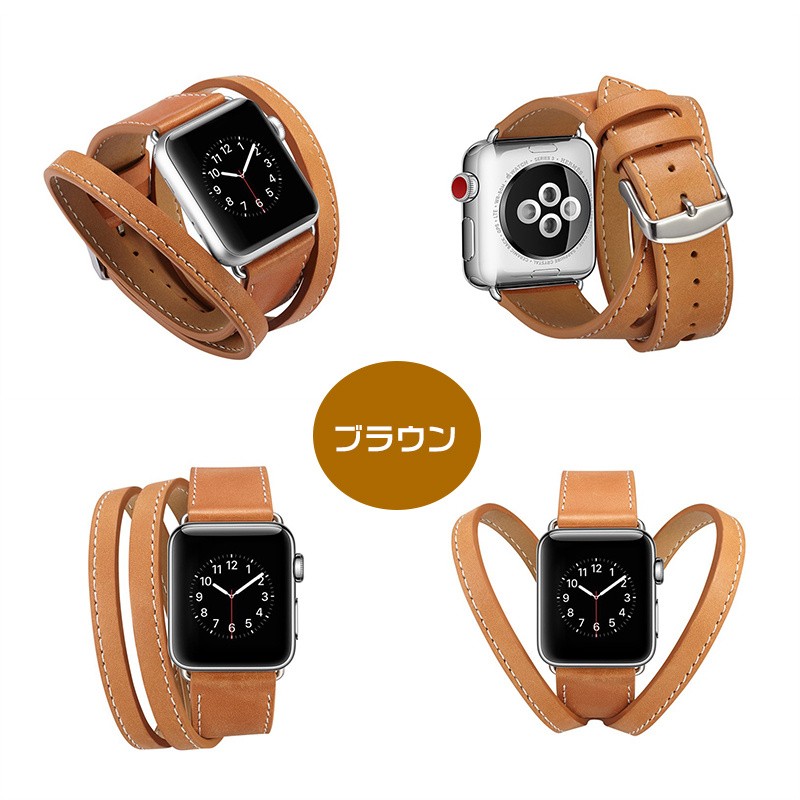 Apple Watchバンド 38mm 42mm アップルウォッチ 時計ベルト Apple Watch腕時計ベルト 本革 牛革 Apple Watch交換用バンド 交換用ベルト メンズ レディース｜initial-k｜03