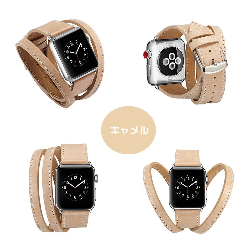 Apple Watchバンド 38mm 42mm アップルウォッチ 時計ベルト Apple Watch腕時計ベルト 本革 牛革 Apple Watch交換用バンド 交換用ベルト メンズ レディース｜initial-k｜07