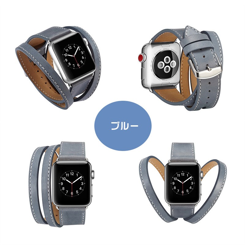 Apple Watchバンド 38mm 42mm アップルウォッチ 時計ベルト Apple Watch腕時計ベルト 本革 牛革 Apple Watch交換用バンド 交換用ベルト メンズ レディース｜initial-k｜06