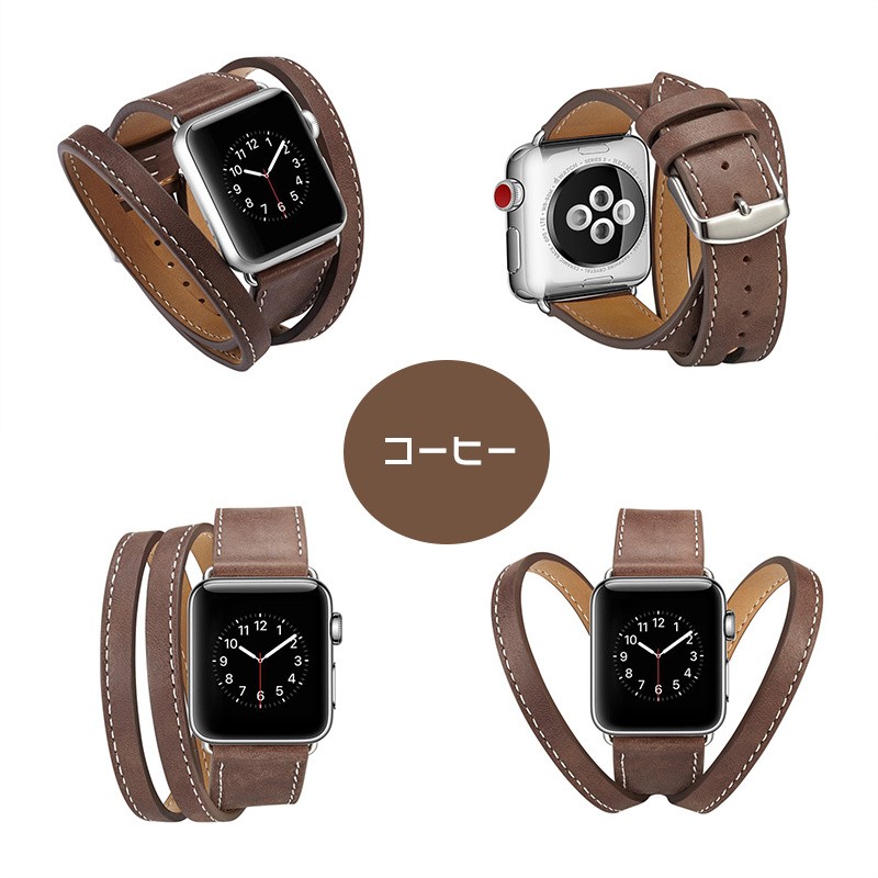 Apple Watchバンド 38mm 42mm アップルウォッチ 時計ベルト Apple Watch腕時計ベルト 本革 牛革 Apple Watch交換用バンド 交換用ベルト メンズ レディース｜initial-k｜04