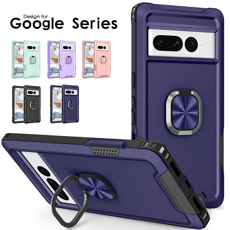 スマホケース Google Pixel Pixel Pro Pixel Pixel Proケース 背面 リング付き リング バンパー  グーグルピクセル プロカバー リングホルダー 対衝撃 :ly-funclover-yy-3418-21:イニシャル K 通販  