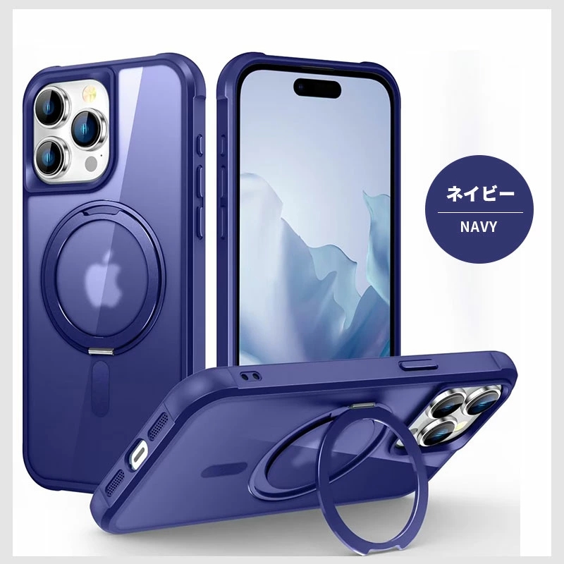 iPhone 16 15 Plus 15pro 15 Pro Max 14 Plus 14 Pro 16 pro Max カバー 耐衝撃性 隠し収納式MagSafe対応 3 アイフォン ケース スマホリング ポイント利用 |  | 04