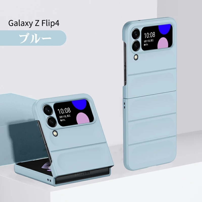 Galaxy Z Flip4 ケース カバー かわいい くすみカラー Galaxy Z Flip4 SCG17/SC-54C ケース Galaxy Z Flip4 SC-54C カバー 薄型 軽量  スマホケース｜initial-k｜03