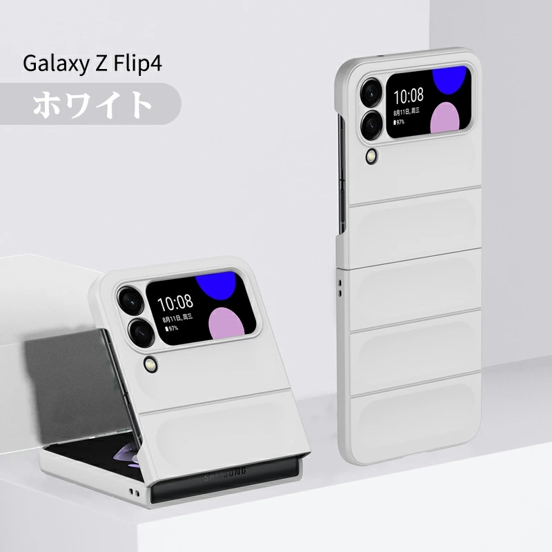 Galaxy Z Flip4 ケース カバー かわいい くすみカラー Galaxy Z Flip4 SCG17/SC-54C ケース Galaxy Z Flip4 SC-54C カバー 薄型 軽量  スマホケース｜initial-k｜04