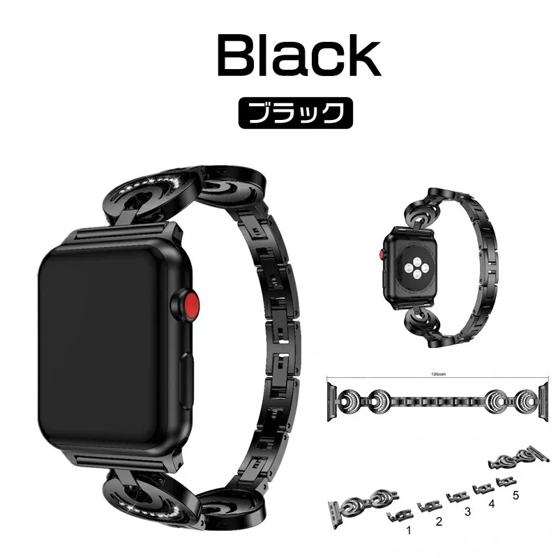 Apple Watch ベルト バンド 高級 ステンレス 耐久性 錆びにくい