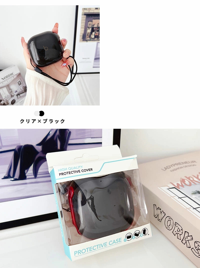 Beats Fit Pro 2021用ケース beats fit pro 用カバー 透明 ワイヤレス