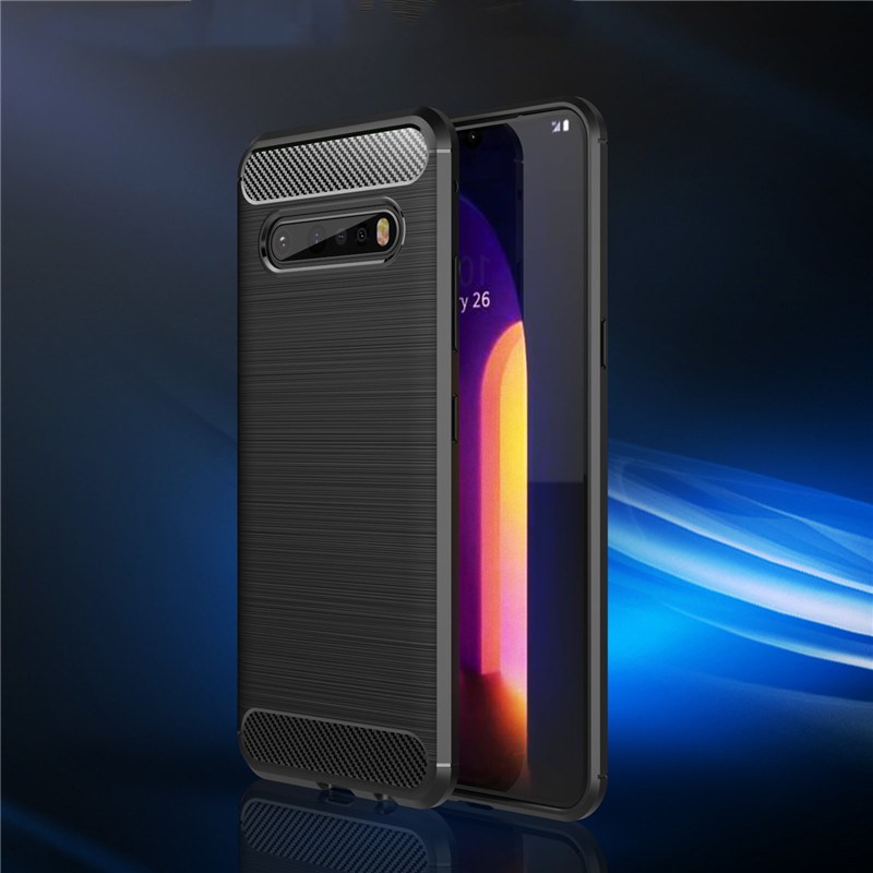 ジャンク LG V60 ThinQ56 カバー付き スマートフォン 本体