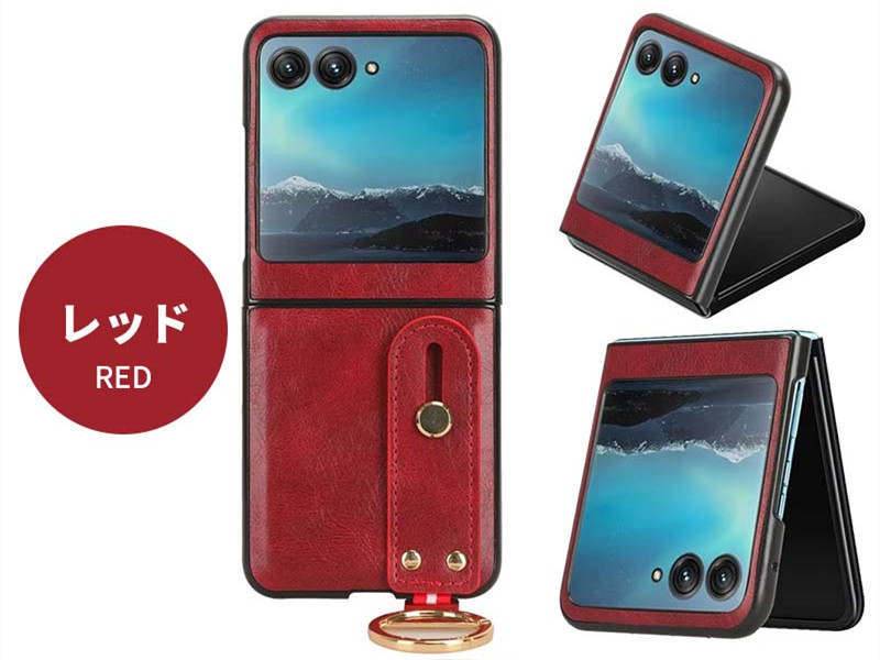 Motorola razr 40 Ultra 背面ケース カバー 落下防止ベルト Motorola razr 40 Ultra 背面ケース カバー 落下防止ベルト