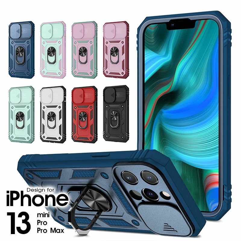 新品レンズカバー付き iPhone13Pro インパクトケース iPhone13pro iPhone13promax ケース 耐衝撃 防塵防水 リング付き
