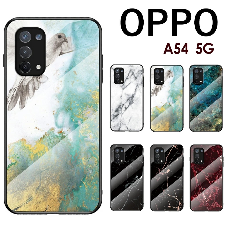 オッポ OPPO A54 5Gケース OPPO A54 5G OPG02 ガラスケース 背面ガラス