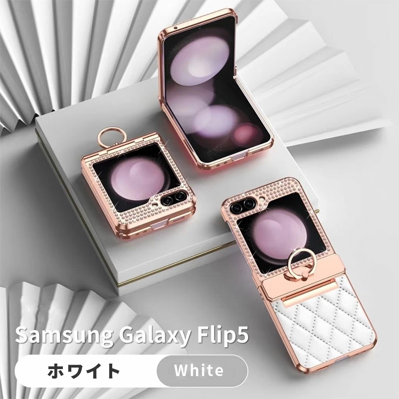 Galaxy Z Flip6 カバー Flip5 5G Flip4 ケース リング付き