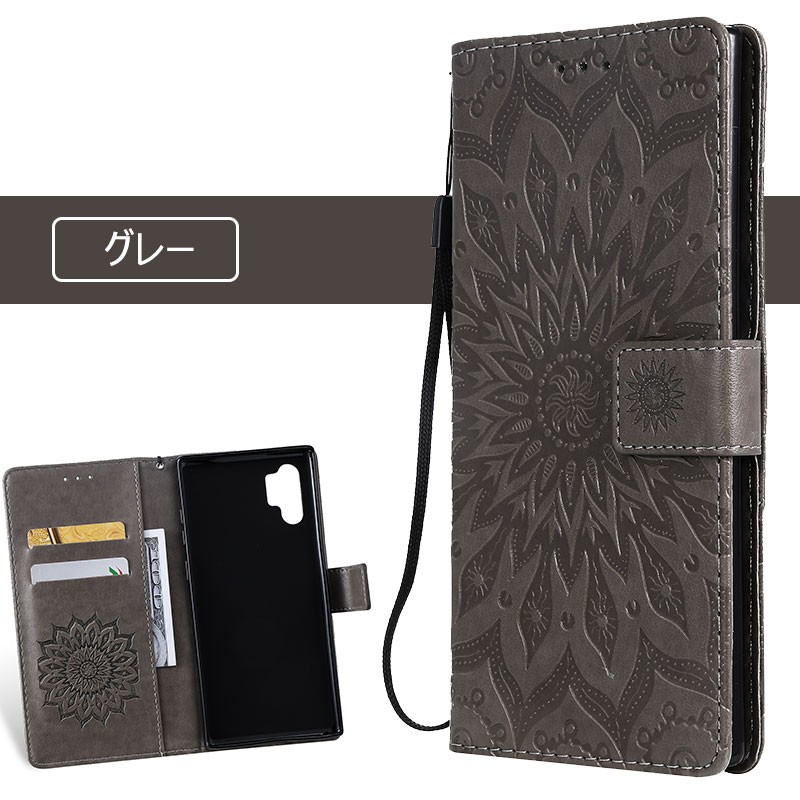Galaxy Note10+ケース 手帳型ケース かわいい マグネット式 Note10+ SC