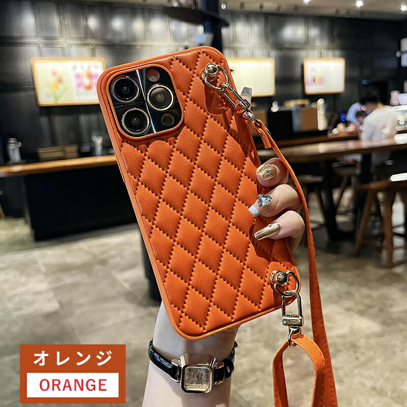 アイフォン iPhone 14 ケース キルティング Plusケース ショルダー