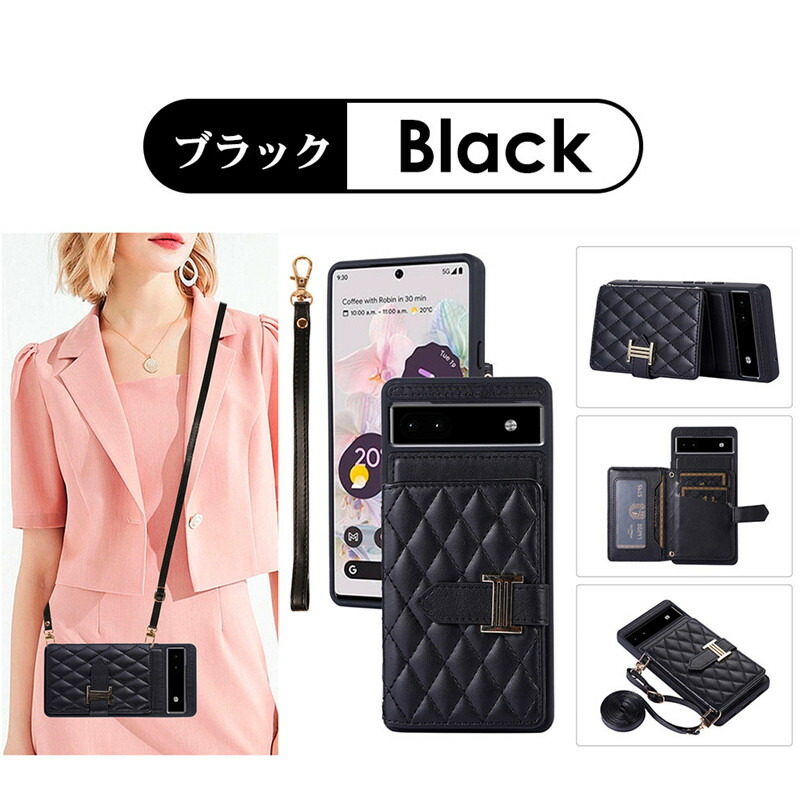 Google Pixel 7aケースGoogle 7 ケース ショルダー ストラップ 背面