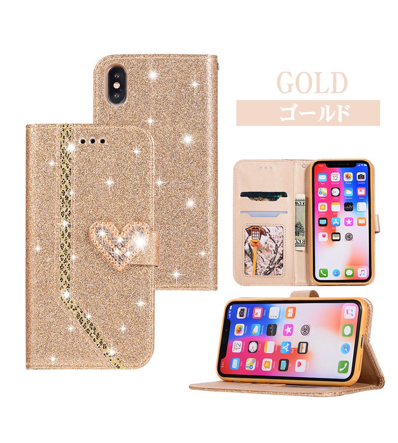 COACH - COACH iPhonex 手帳型ケース　ラメ　ハート　レア 新品 コーチ Coach 手帳型 iPhone11ProMax 用 ケース