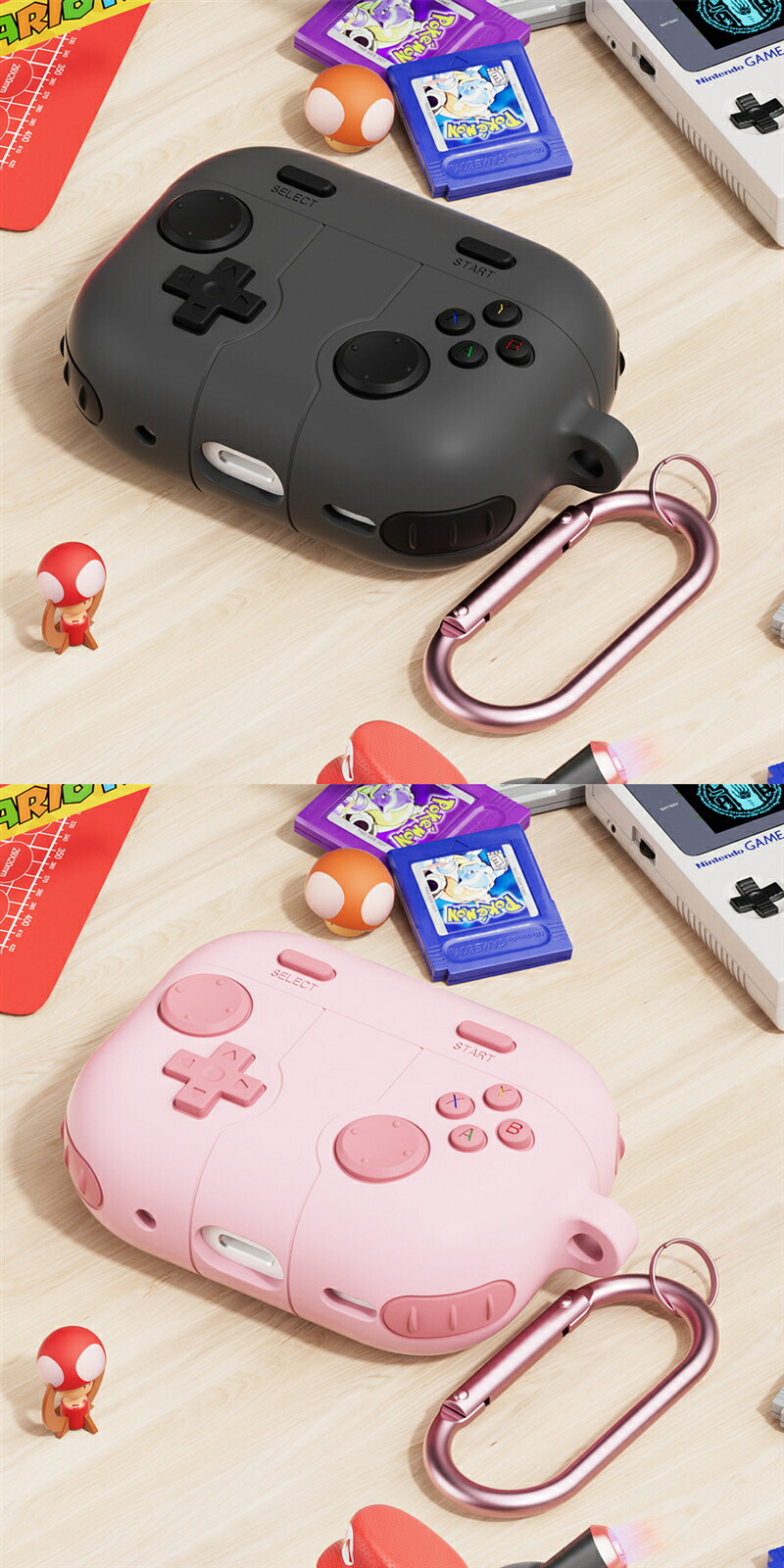 AirPods Pro3 ケース カバー シリコン ゲーム機風 おもしろ ユニーク