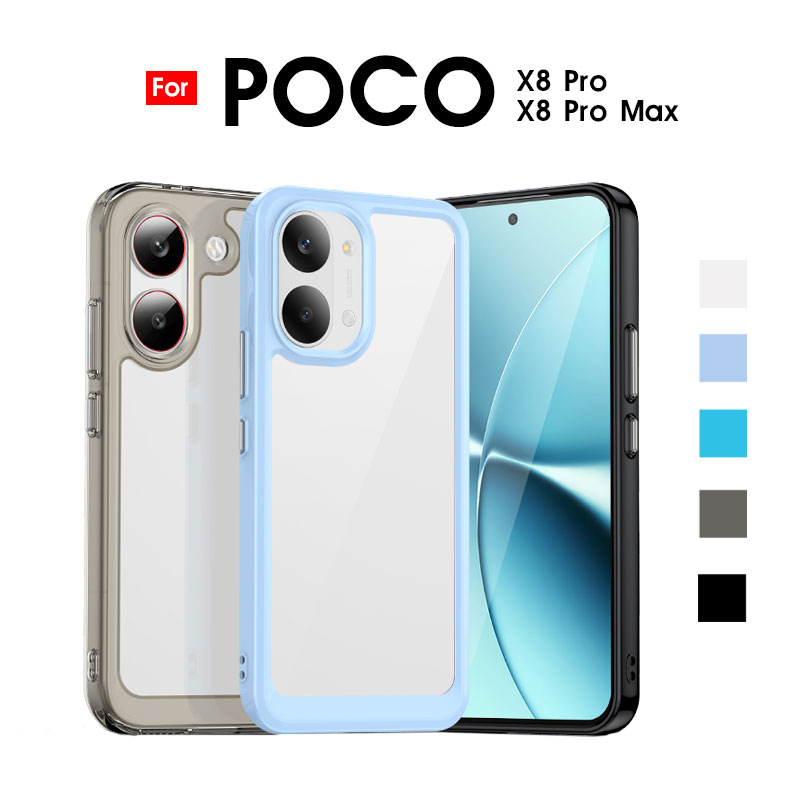スマホケース POCO X8 Proケース Pro Maxケース 背面透明 ポコ x8プロ