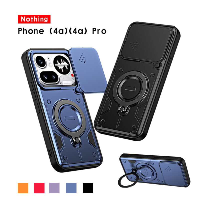 Nothing Phone (4a) 本体 ほぼ新品 ケース2個付き スマホケース Nothing Phone (4a)ケース 360° 回転リング付き (4a) Pro