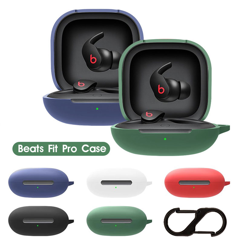 BEATS FIT PRO ブラック　ワイヤレスイヤホン　ケース付き 楽天市場】Beats Fit Pro 収納 カラビナ付き シリコン ケース 全5色