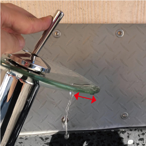 アウトレット商品】混合水栓 蛇口 カラン ガラス噴水 おしゃれ DIY