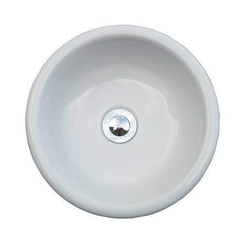 洗面ボウル　手洗い鉢　丸型　オンカウンター　Φ300×H125　小さい　オーバーフロー無し　置き型　陶器　埋め込み　INK-0405051H