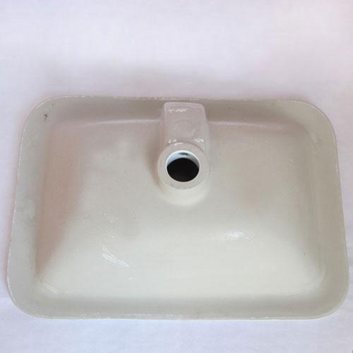 洗面ボウル　陶器　角型　オーバーフロー有り　INK-0402004H　洗面台　埋め込み　W550×D370×H185