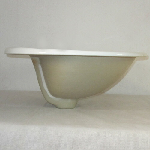 洗面ボウル おしゃれ 埋め込み 薔薇 丸 陶器 オーバーフロー有り W560