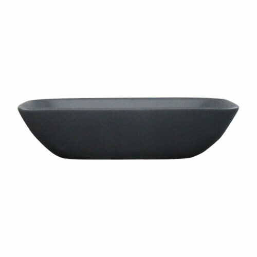 洗面ボウル　陶器　小さい　置き型(オンカウンターシンク)　灰　オーバーフロー無し　W460×D230×H120　グレー　品番INK-0403335H