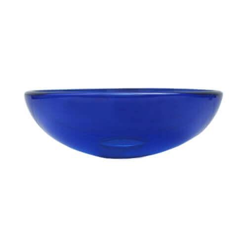 ガラス洗面ボウル 小さい 手洗い鉢 青 ブルー W250×D250×H85 品番INK-0406019H - 8