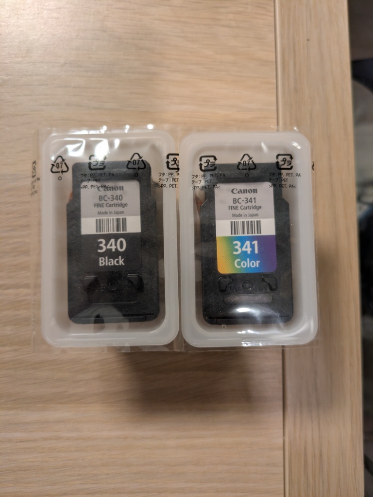 Canon - Canon純正インク３４０，３４１ 純正インクカートリッジ Canon BC-340/BC-341 Canon キヤノン