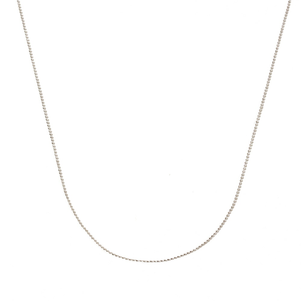 カットボールチェーン ネックレス チェーン だけ 40cm 幅0.6mm K18 18金 18K 刻印ありつけっぱなし交換 地金 カットボール チェーンのみの画像