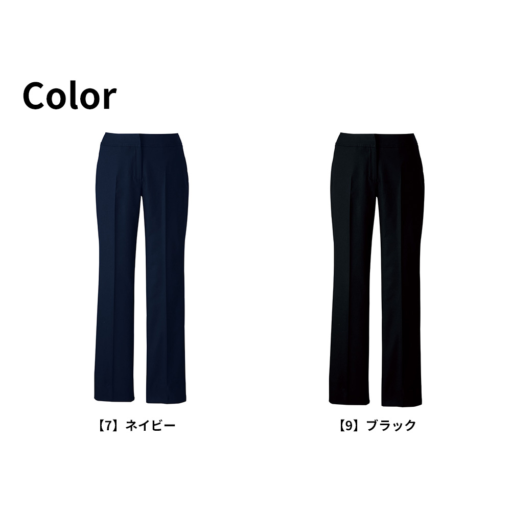FOLK nuovo フォーク ヌーヴォ 21号 23号 パンツ 黒 紺 ストレッチ ヘリンボーン 営業 医療事務 ホテル 事務服 ビジネスカジュアル fp65288 宅配のみ