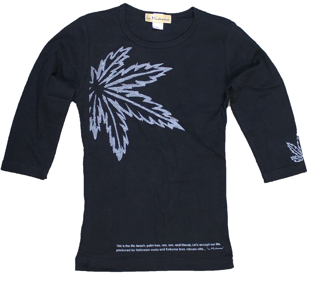 七分袖 Tシャツ レディース らくがき柄 フラダンス : インココモ