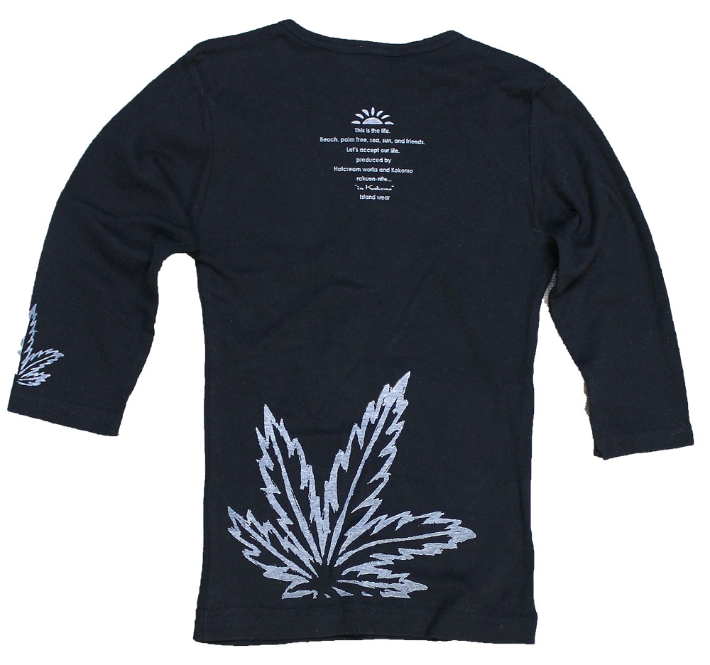 七分袖 Tシャツ レディース らくがき柄 フラダンス : インココモ