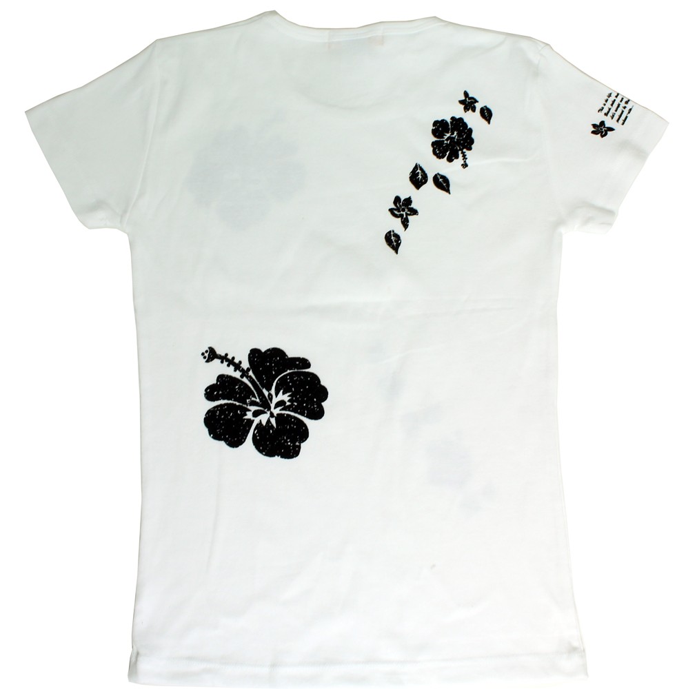 Tシャツ 半袖 レディース BIG ハイビスカス柄 S M L XL カジュアル