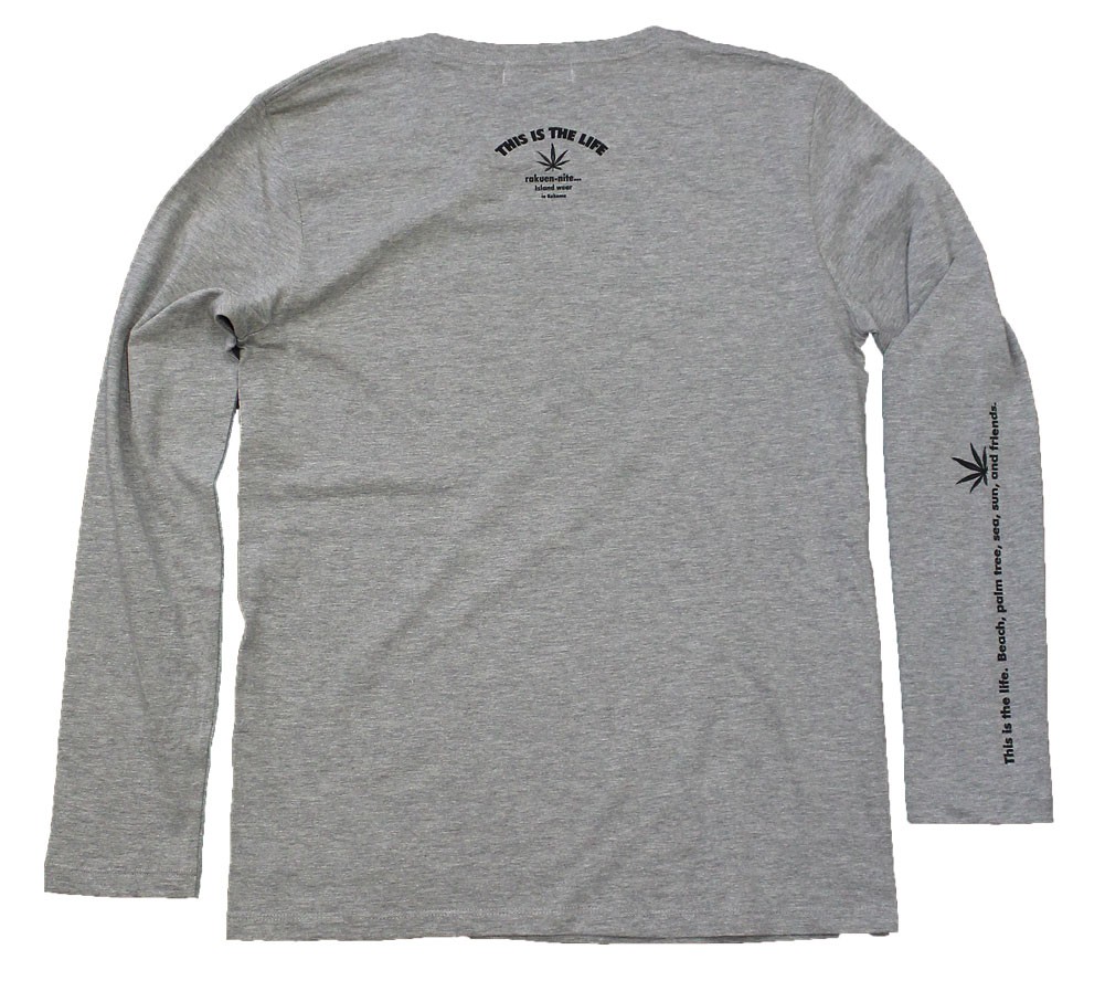 ロングTシャツ メンズ ロゴ＆ヘンプ柄 コーマ糸 : インココモ - 通販