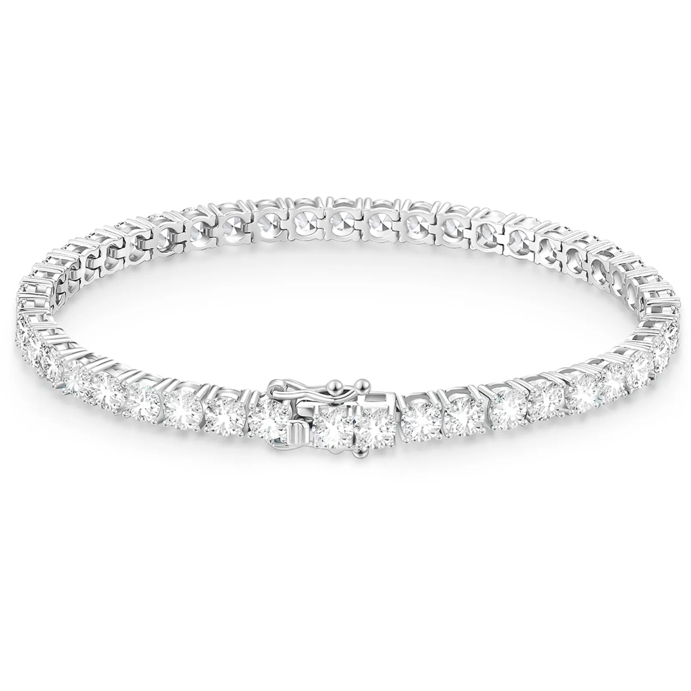 モアサナイト テニスブレスレット 2mm幅 ブレスレット レディース