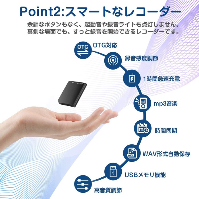 Amazon.co.jp: Botaton【革新ボイスレコーダー】薄型カード型