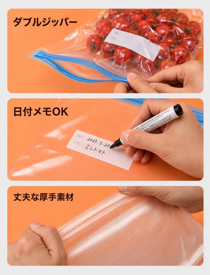 真空パック 袋 真空袋 真空保存袋 10枚セッ...の詳細画像3