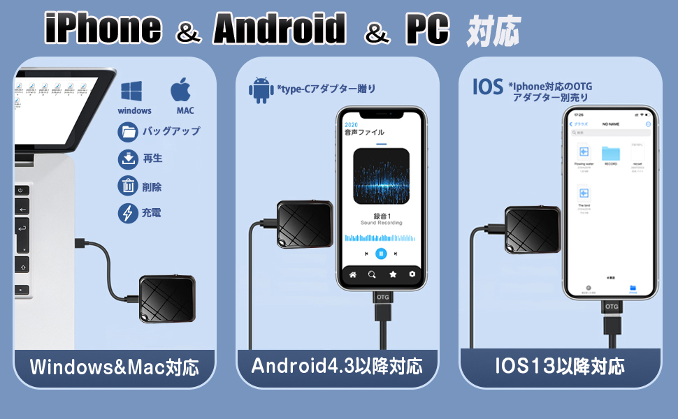 長距離録音