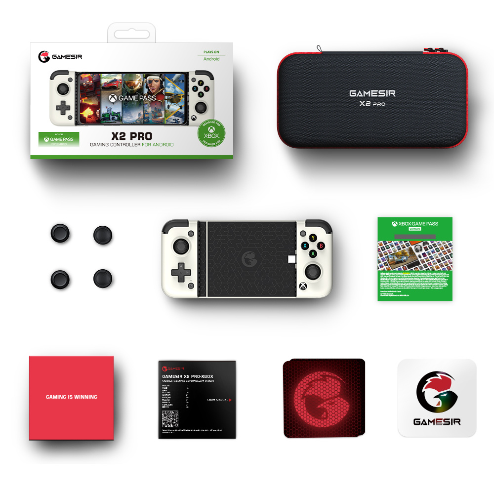GameSir X2 Pro ホワイト　スマホゲームコントローラー GameSir X2 Pro White ムーンライト [アンドロイドスマホ用