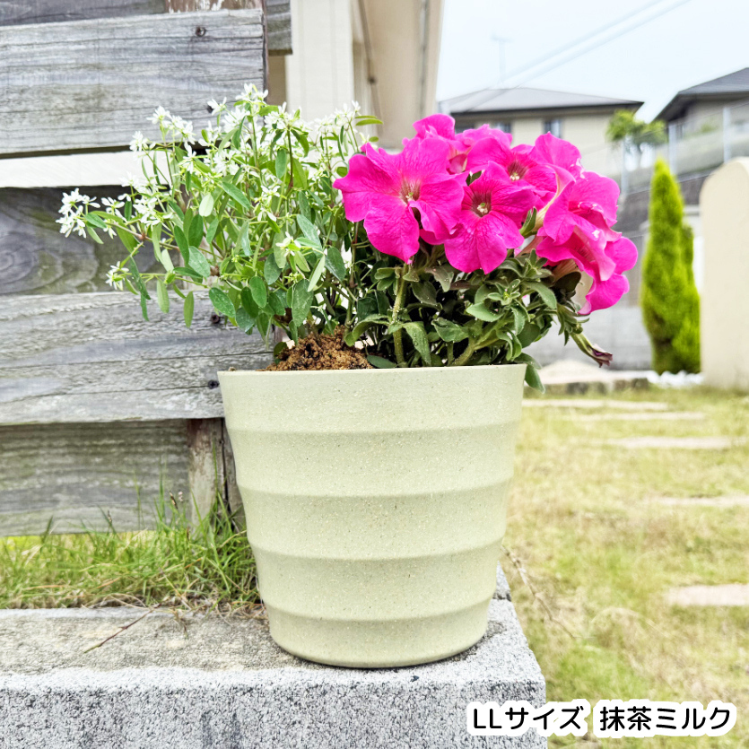 生分解ポット Line】 生分解 植木鉢 土に還る ポット プランター 園芸