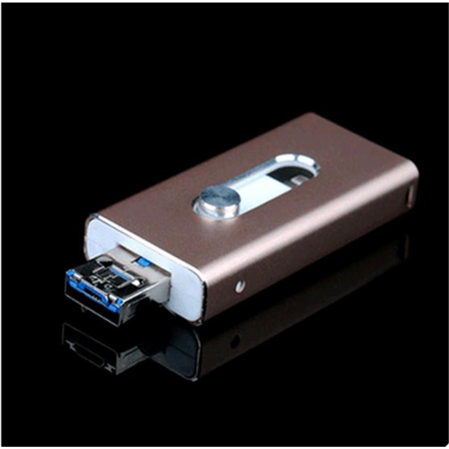 USBメモリー 3in1 64GB iPhone iPad USB3.0 Lightning micro ライトニング 高速 大容量 容量不足解消｜inoriya｜04